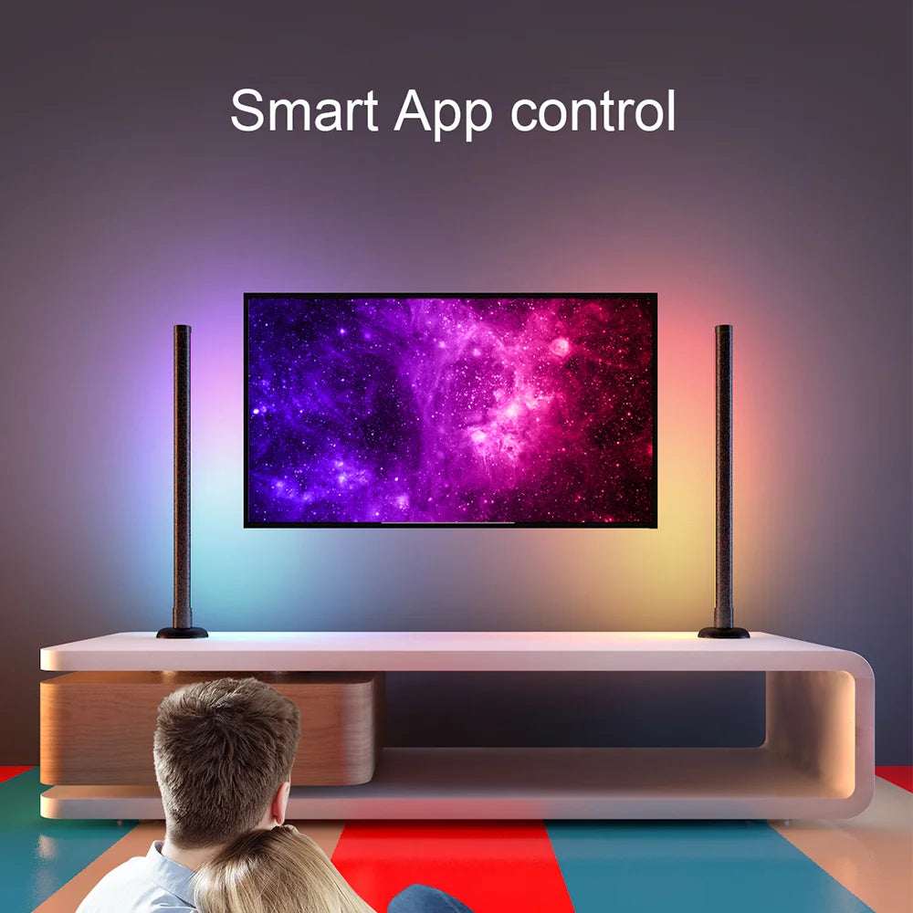 RGB Ambient Light Bar — WiFi & Bluetooth, App Control, Music Sync